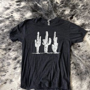 Heather black cactus t shirt